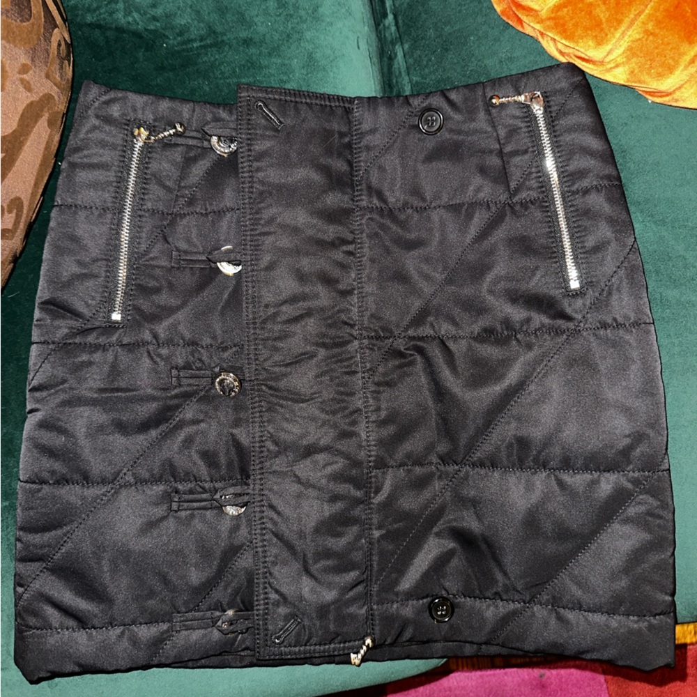PRIVATE POLICY Qipao Button Quilted Skirt